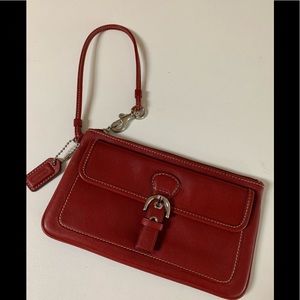 Vintage Coach Leather Wristlet